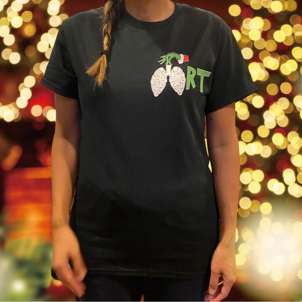 RT Respiratory Therapist Grinch Christmas Shirt